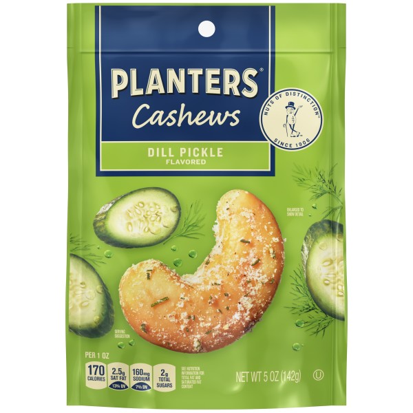 PLANTERS(r) Dill Pickle Cashew 12-5 Ounce . A1N1 - Front No Plunge In Package (Low Res)