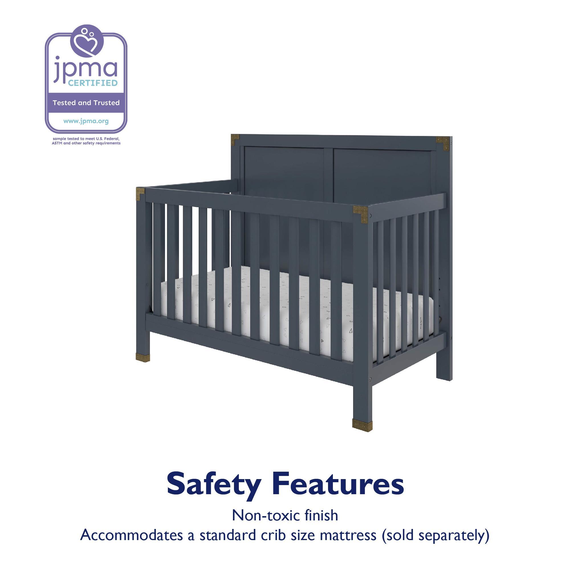 Baby Relax Miles 5-in-1 Convertible Crib