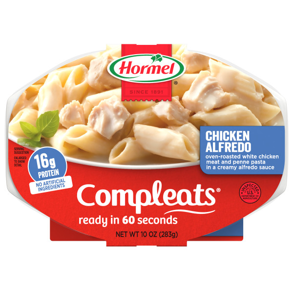 HORMEL(r) COMPLEATS(r) Chicken Alfredo, 6/10oz. . C1N1 - Front No Plunge In Package (Hi Res)