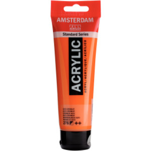 Standard Acrylic Paint, 120ml, Azo Orange 276