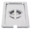 Fourth-size Super Pan V® slotted stainless steel cover