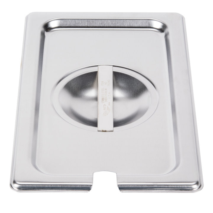 Fourth-size Super Pan V® slotted stainless steel cover
