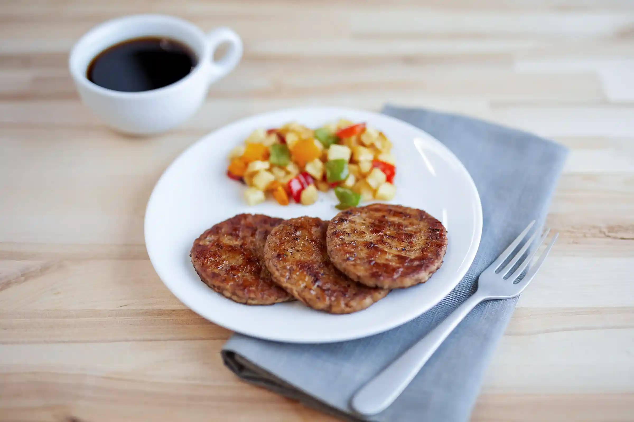 Jimmy Dean® Fully Cooked, All Natural*, Formed Pork Sausage Patties, Mild, No MSG, CN, 3.75", 2.0 oz._image_01