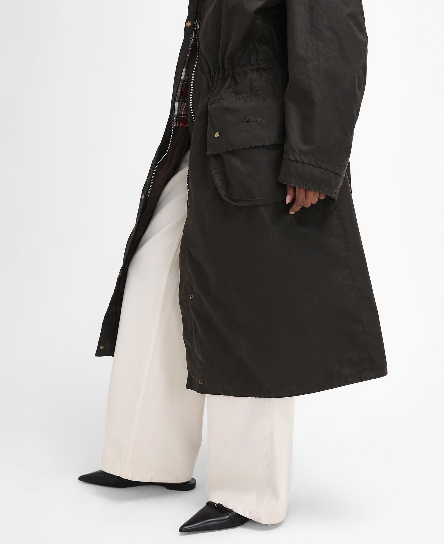 Barbour The Edit by Alexa Liam Waxed Parka image number 5