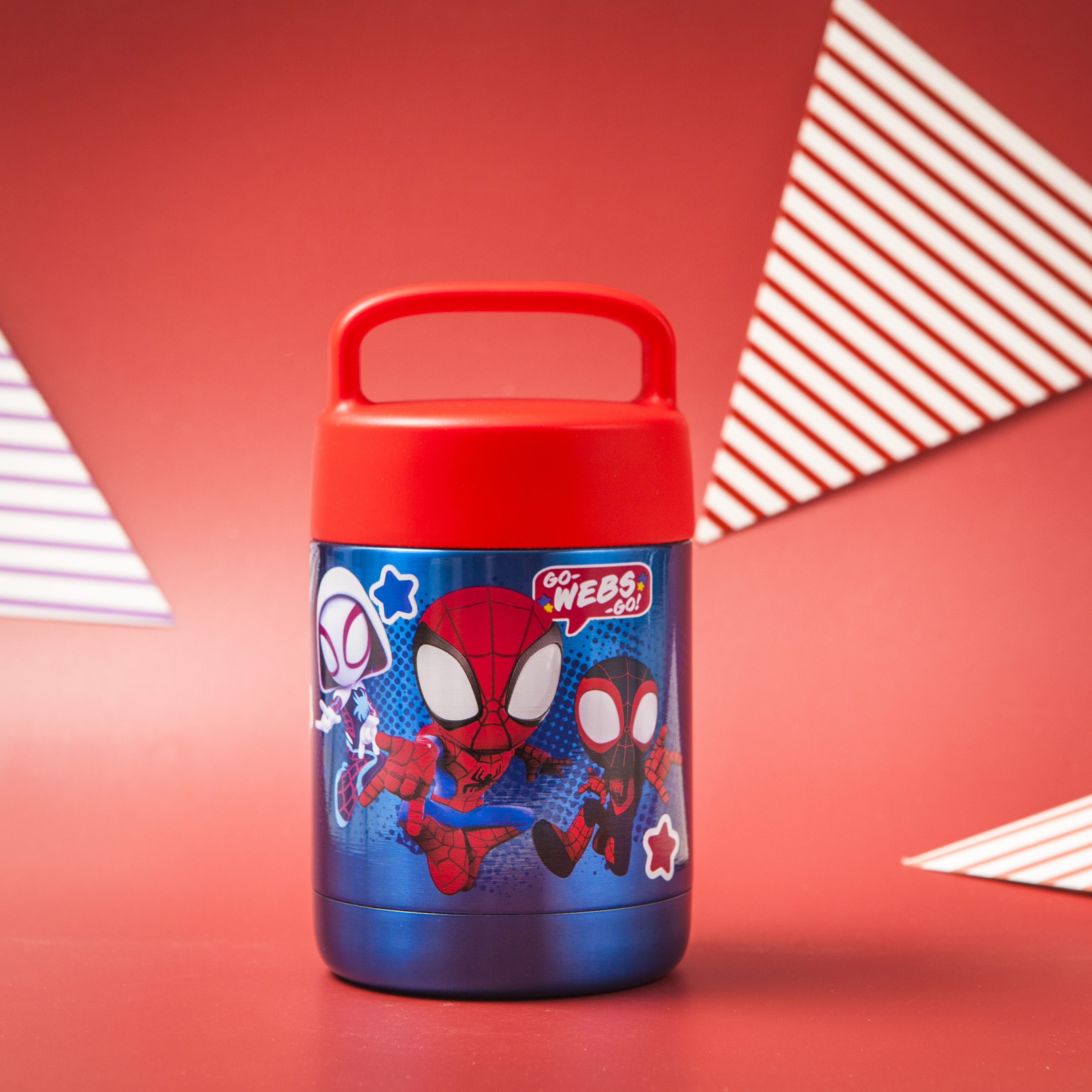 Spider-Man and His Amazing Friends Reusable Vacuum Insulated Stainless Steel Food Container, Spider-Friends slideshow image 6 Spider-Man and His Amazing Friends Reusable Vacuum Insulated Stainless Steel Food Container, Spider-Friends slideshow image 6