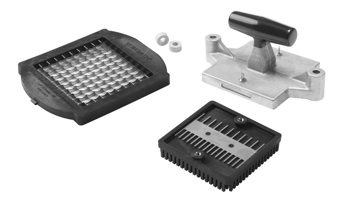 T-handle, pusher block and ½-inch-dice replacement blade assembly for Insta Cut® 5.1 dicer