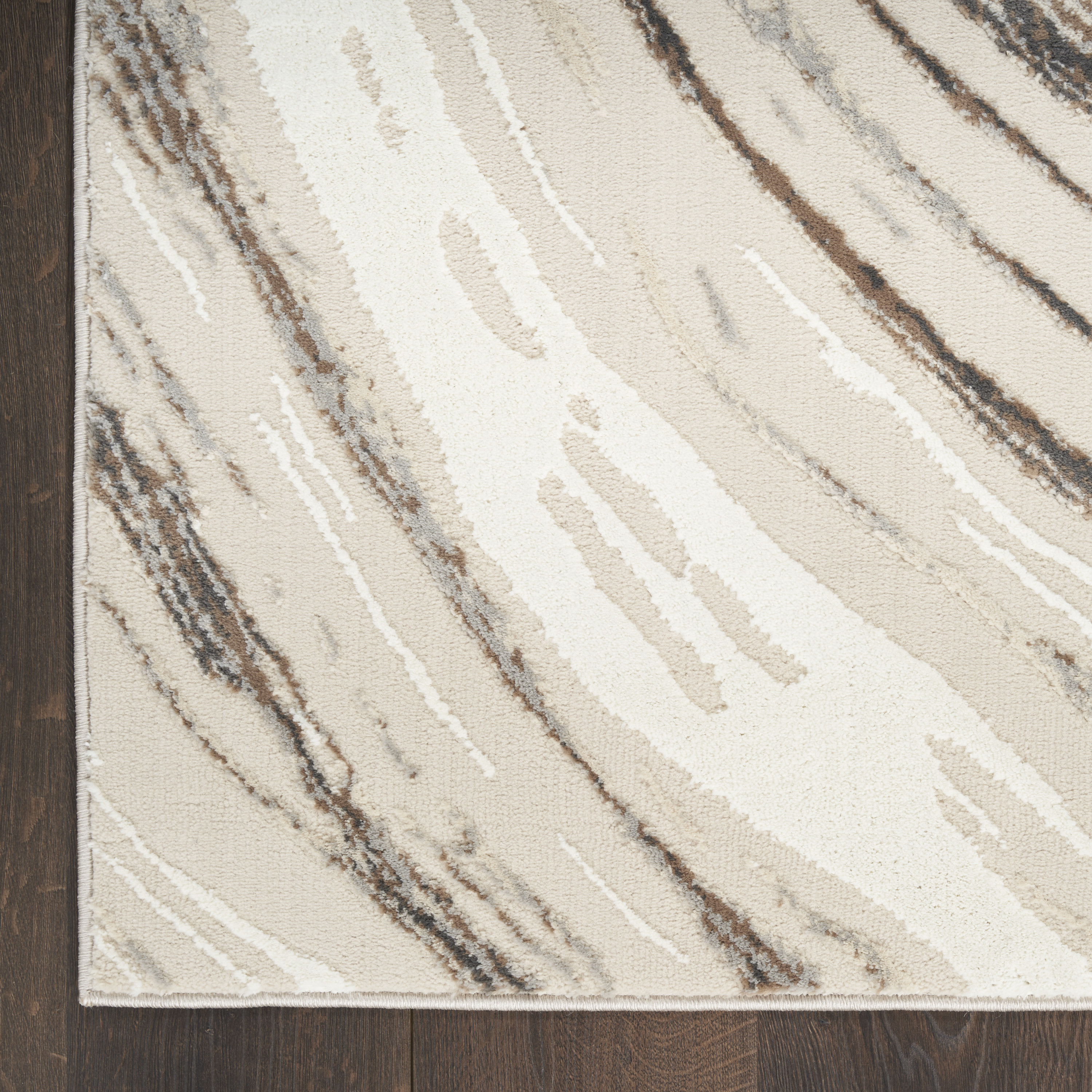 Nourison Sustainable Trends 6' x 9' Beige Grey Modern Indoor Rug