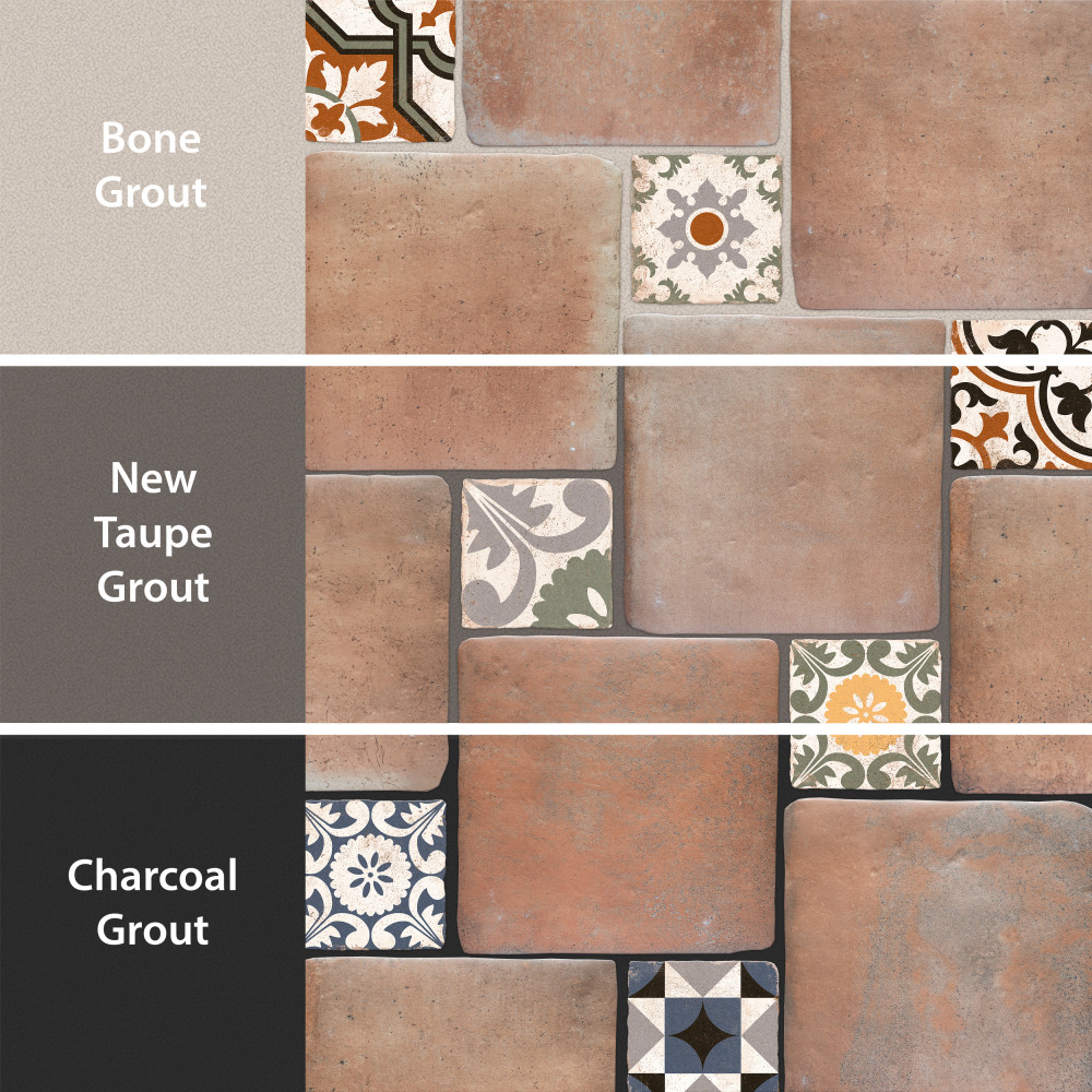 Benisa Marelle Cotto with Aida Taco 11-7/8 in. x 17-3/4 in. Porcelain Floor and Wall Tile