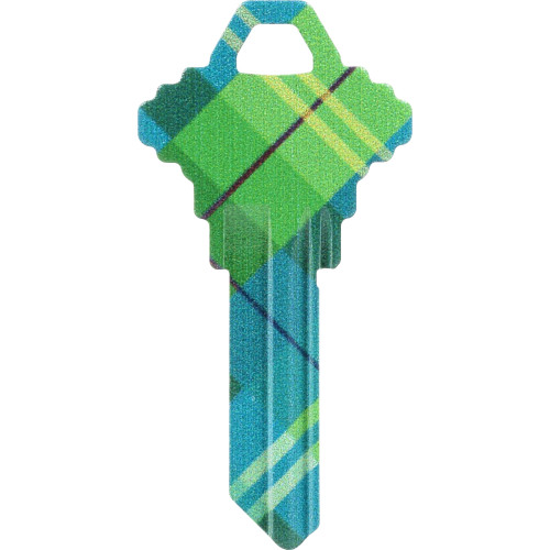 WacKey Plaid Key Blank Schlage/68 SC1