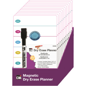 Mini Magnetic Dry Erase Planning Boards with Marker & Magnet, Set of 12