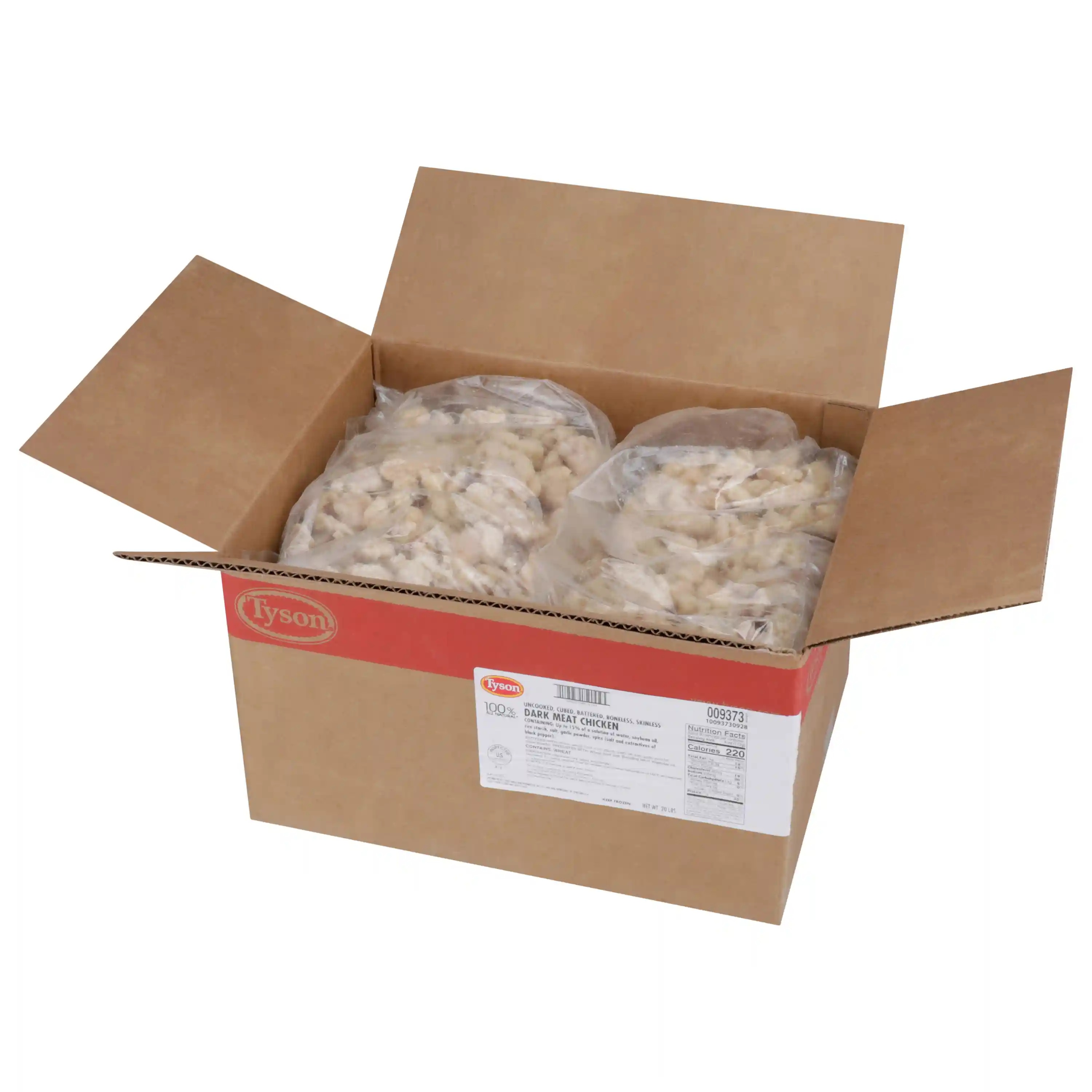 Tyson® Uncooked Battered Boneless, Skinless Dark Meat Chicken Pieces_image_5
