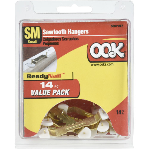 OOK ReadyNail Sawtooth Picture Hanger Sawtooth Hangers Frame