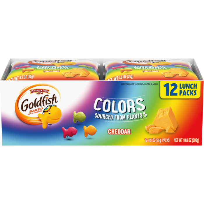 Colors Cheddar Crackers, 12 count box