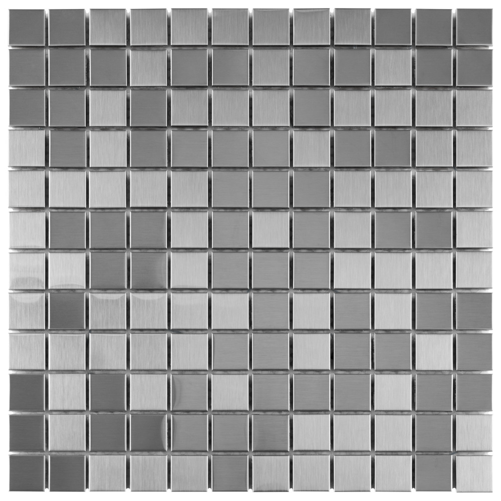 Alloy Square Stainless Steel 11-7/8 in. x 11-7/8 in. Metal Mosaic Tile