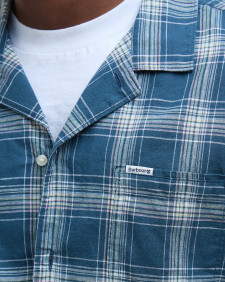 Fairlands Check Short-Sleeved Shirt Dusk Blue