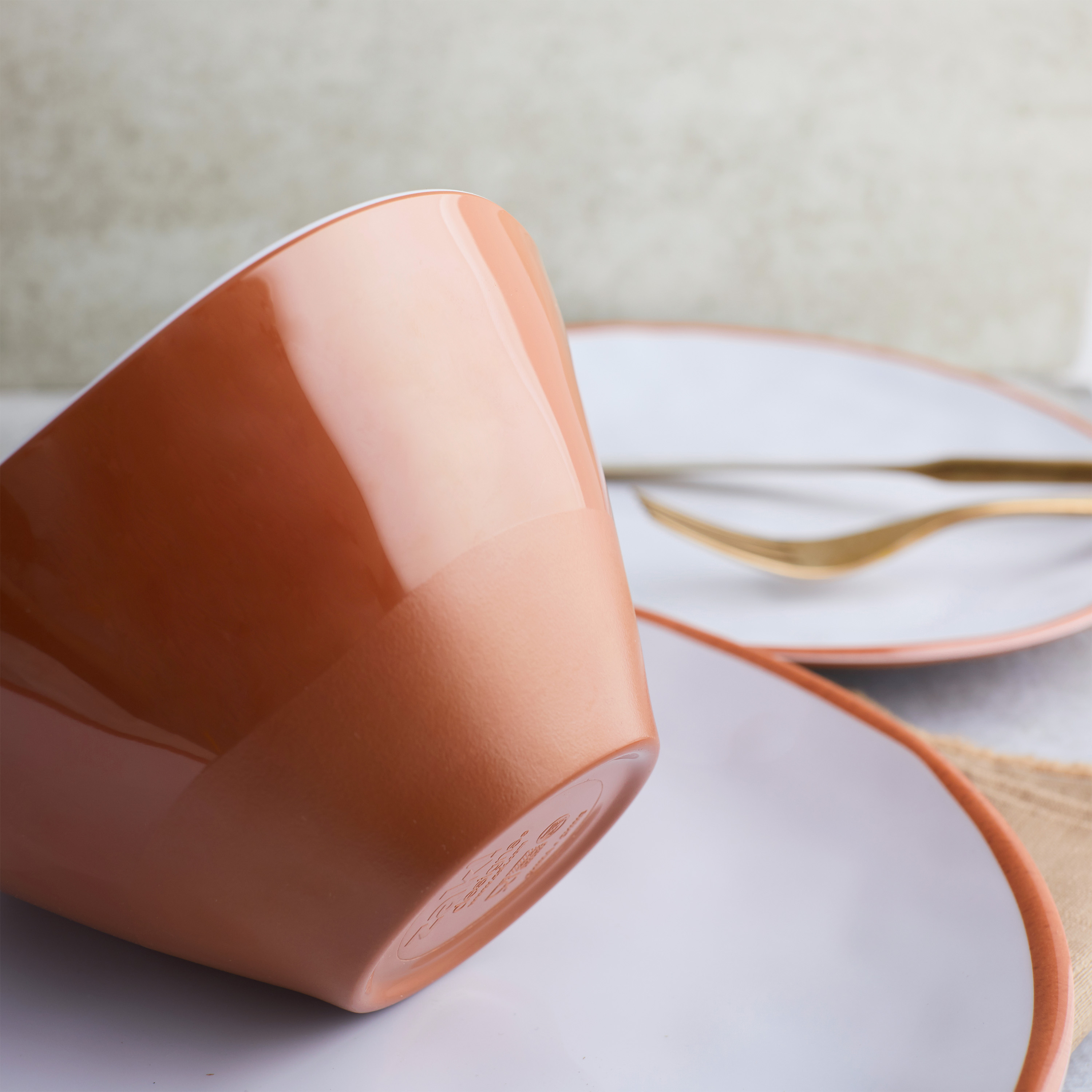 Zak Dinnerware 12-piece Dinnerware Set, Terra Cotta, 12-piece set slideshow image 5 Zak Dinnerware 12-piece Dinnerware Set, Terra Cotta, 12-piece set slideshow image 5