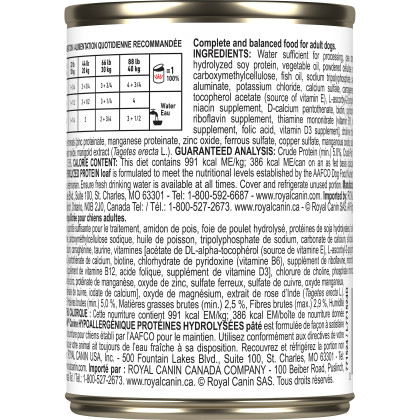Royal Canin Veterinary Diet Canine Hypoallergenic Hydrolyzed Protein Canned Dog Food