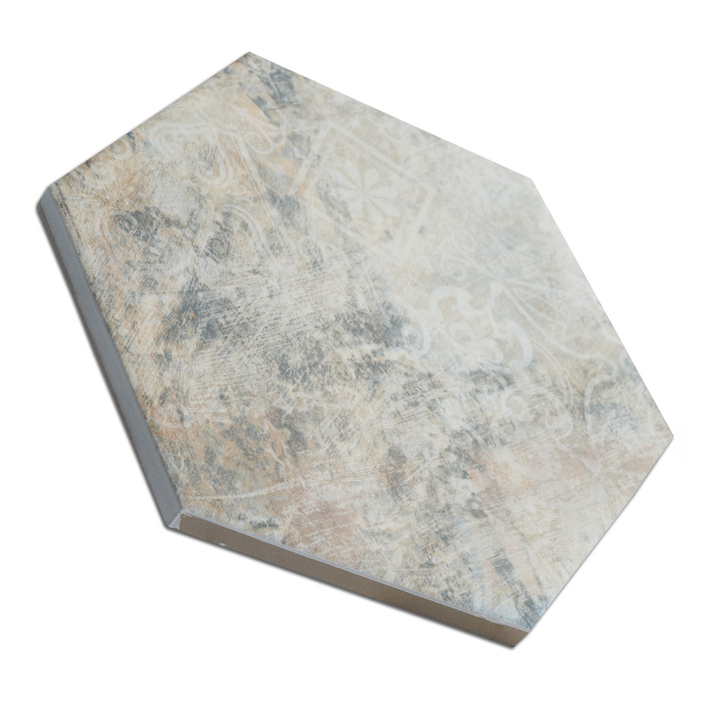 Tivoli Hex Tapestry 5-1/2 in. x 6-1/4 in. Porcelain Floor and Wall Tile