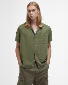 Archer Relaxed Short-Sleeved Shirt Burnt Olive