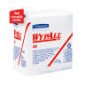 KIM41026, Kimberly Clark, WypAll  PowerClean X80 Heavy Duty, 1/4 Fold, 12.00"x12.50", Hydroentangled, Industrial Wipers, White