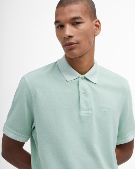 Washed-Out Sports Polo Shirt