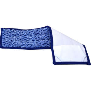 Hillyard, Trident, Scrubber Microfiber Pocket Mop, 18"W, Blue