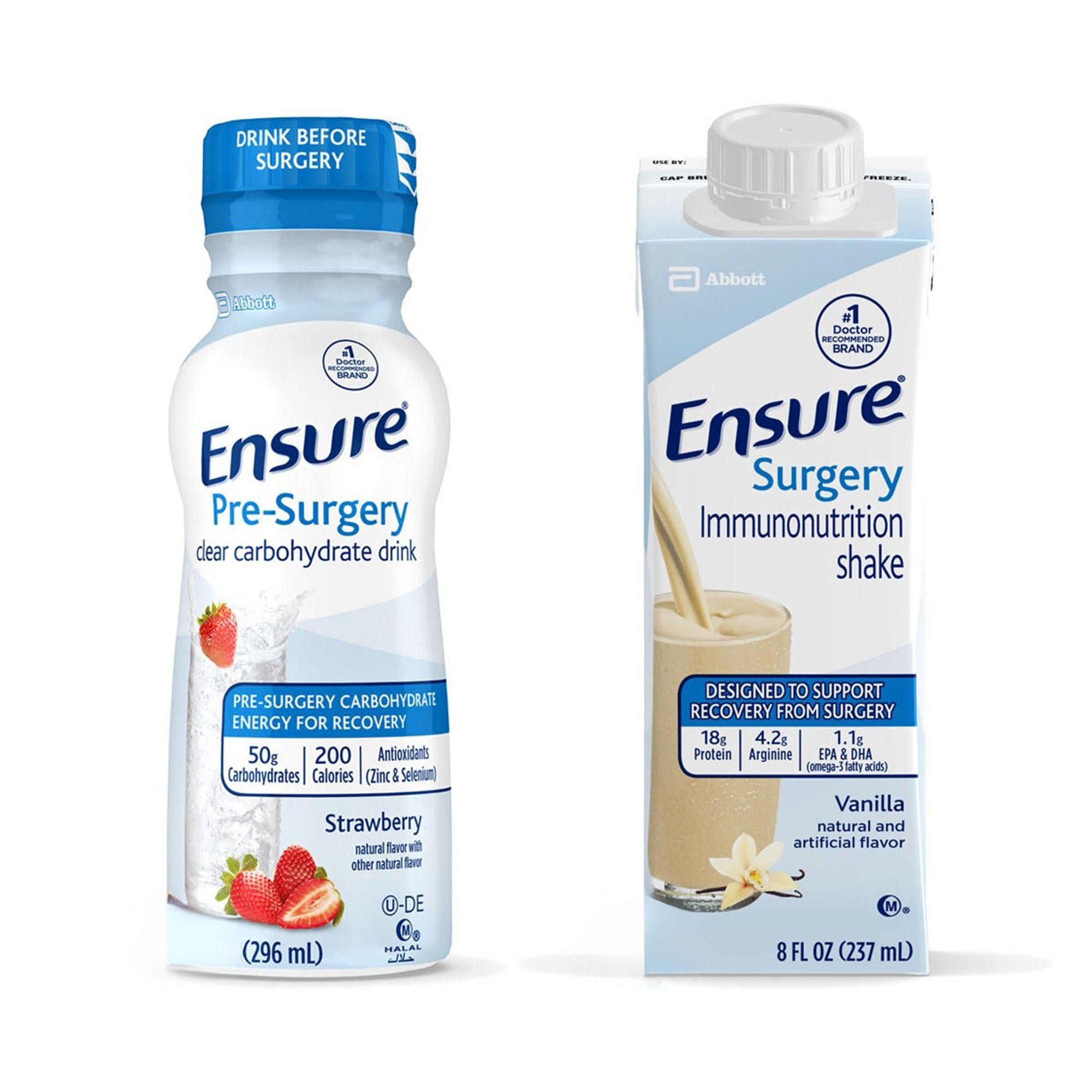 Ensure® Pre-Surgery Carbohydrate Drink & Surgery Immunonutrition Shake Bundle