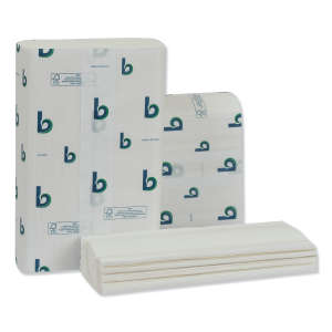 Boardwalk, Structured, Folded Towel, Multifold, 1 ply, White