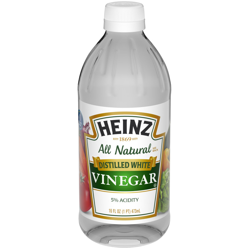 Heinz All Natural Distilled White Vinegar 5% Acidity, 16 fl oz Bottle image 