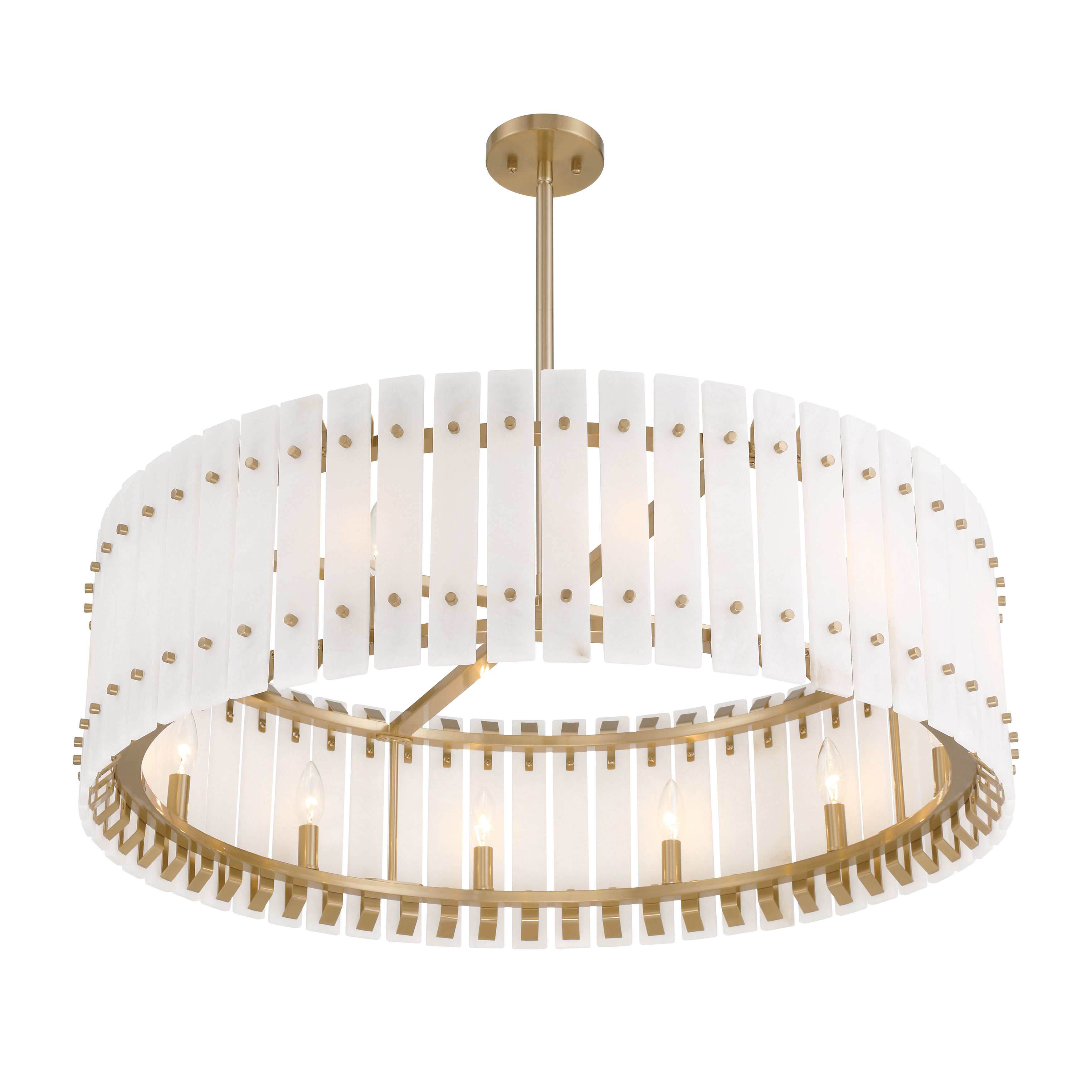 Bardon 12-Light Pendant in Celeste Brass - Image 4