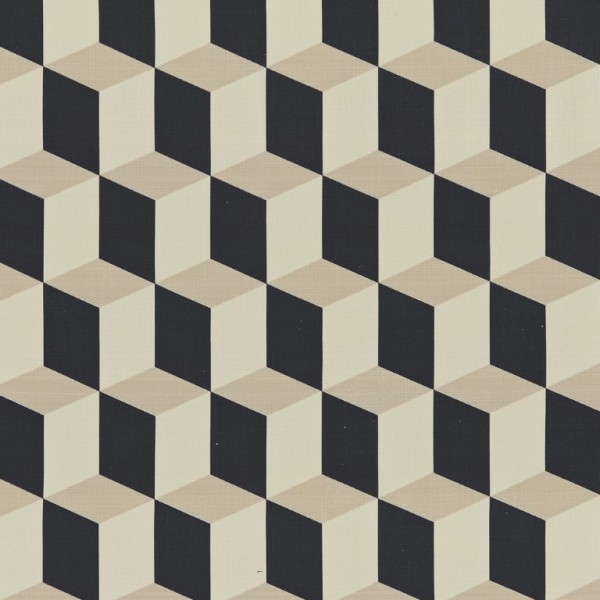 Cubes Canvas Curtains