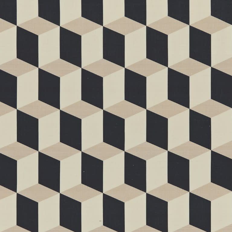 Cubes Canvas Curtains