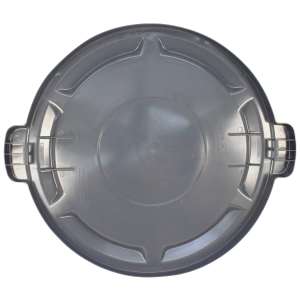 Impact, Gator, Round, Plastic, 32 gal, Gray, Receptacle Lid