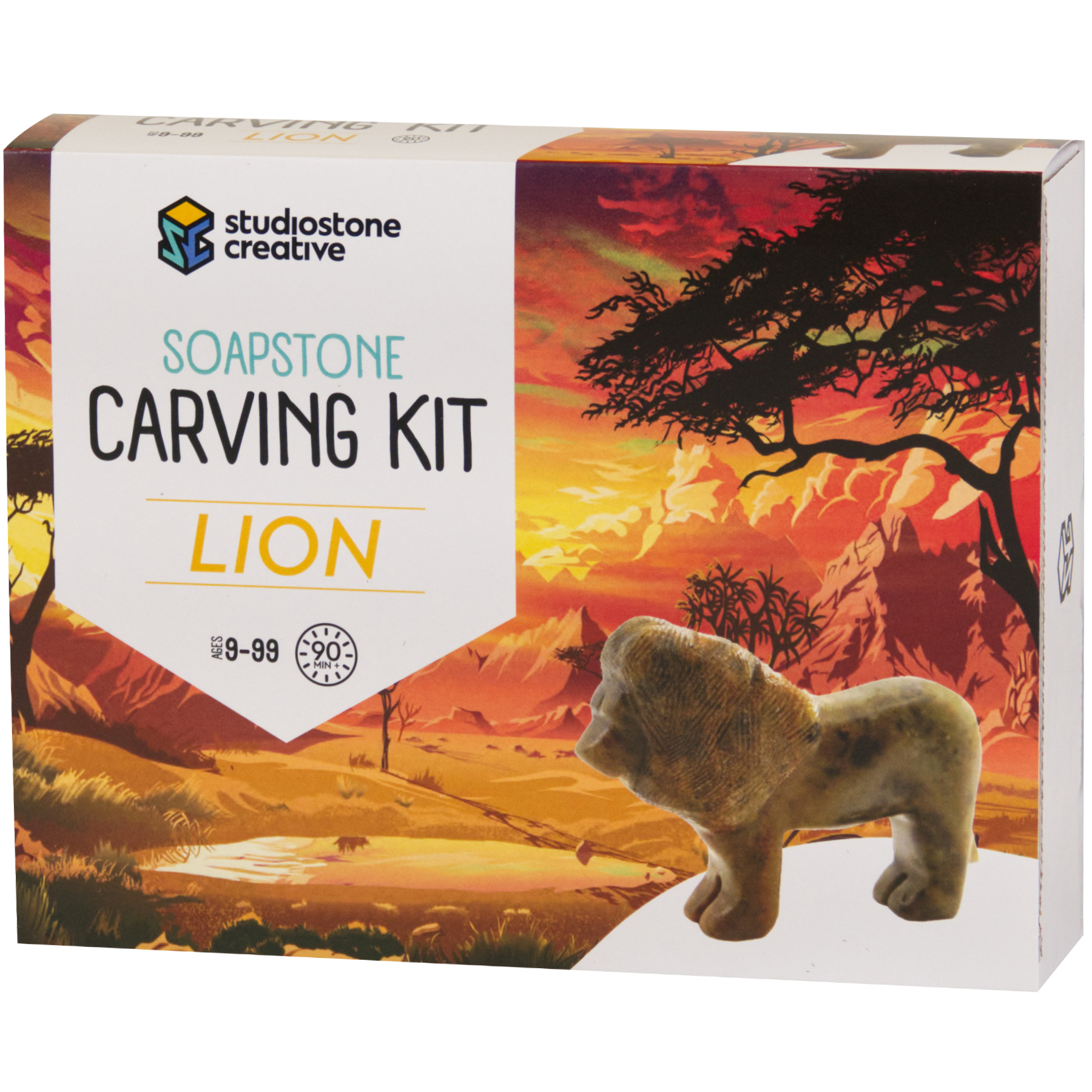 Studiostone Creative Lion Soapstone Carving Kit image number null