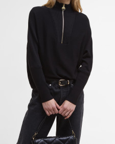 Lola Half-Zip Jumper Black