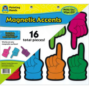 Pointing Hands Magnetic Accents, Pack of 16