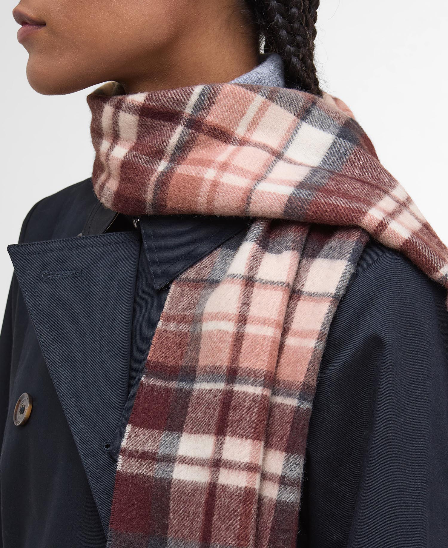 Vintage Winter Plaid Scarf image number 5