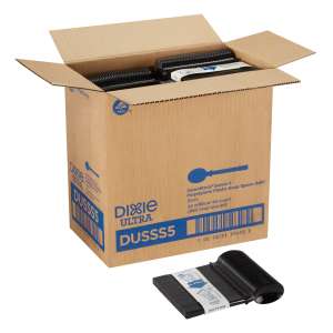 Dixie®, Ultra SmartStock Series-T, Polystyrene Soup Spoon Refill, Black