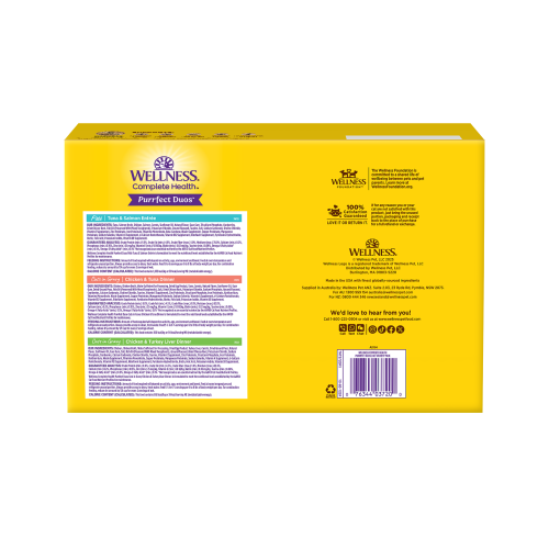 Wellness Complete Health Purrfect Duos Purrfect Duos Variety Pack back packaging