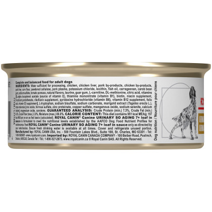 Royal Canin Veterinary Diet Canine Urinary SO Aging 7+ Canned Dog Food