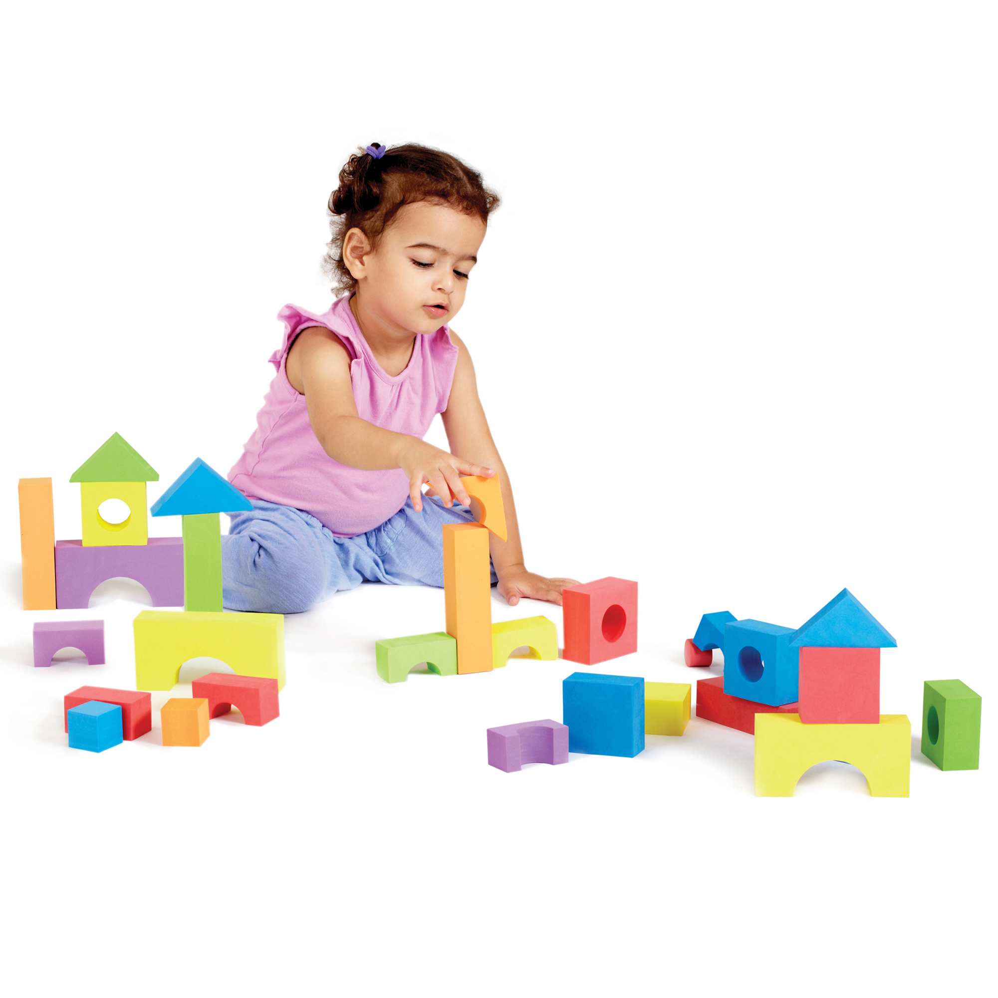edushape Edu-Color Building Blocks, 30 Pieces image number null