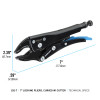 102-7 7-inch Curved Jaw Locking Pliers w/ Cutter