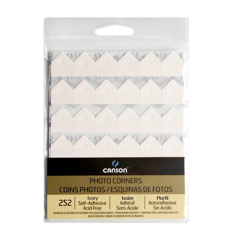 Canson Self-Adhesive Photo Corners, Ivory, Set of 252