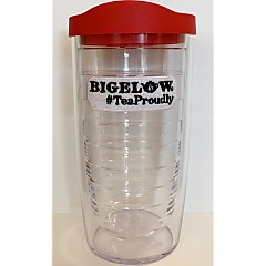 Bigelow #TeaProudly Tervis Tumbler with Red Lid In Box