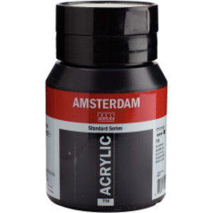 Standard Acrylic Paint Tube, 500 mL, Oxide Black 735