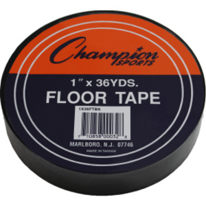 Floor Marking Tape, 1" x 36 yd, Black