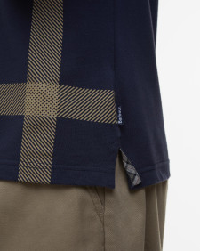 Blaine Tartan Short-Sleeved Polo Shirt Navy/Pine