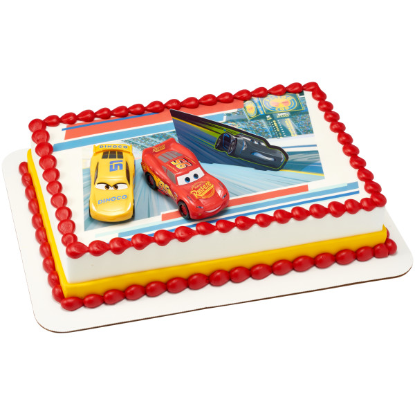 Disney and Pixar's Cars 3 Ahead of The Curve PhotoCake® Edible Image® DecoSet® Background