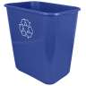 Impact, Soft-Sided Recycling Bin, 10.25 gal, Polyethylene, Blue, Rectangle, Receptacle