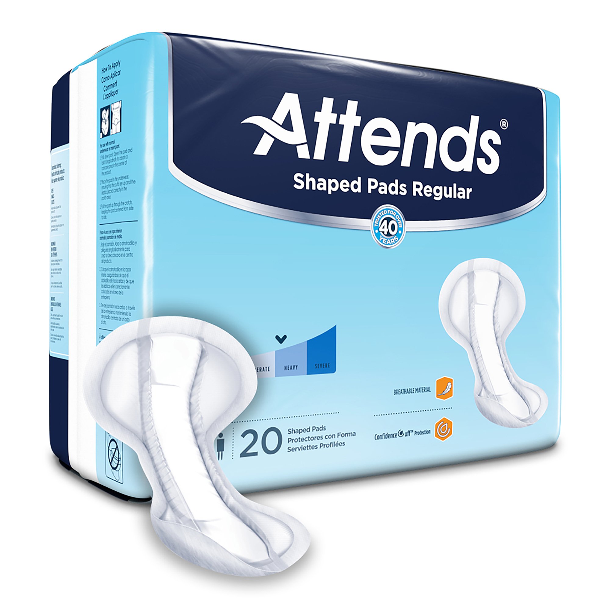 Attends Shaped Bladder Control Pads, Regular MK 1186541